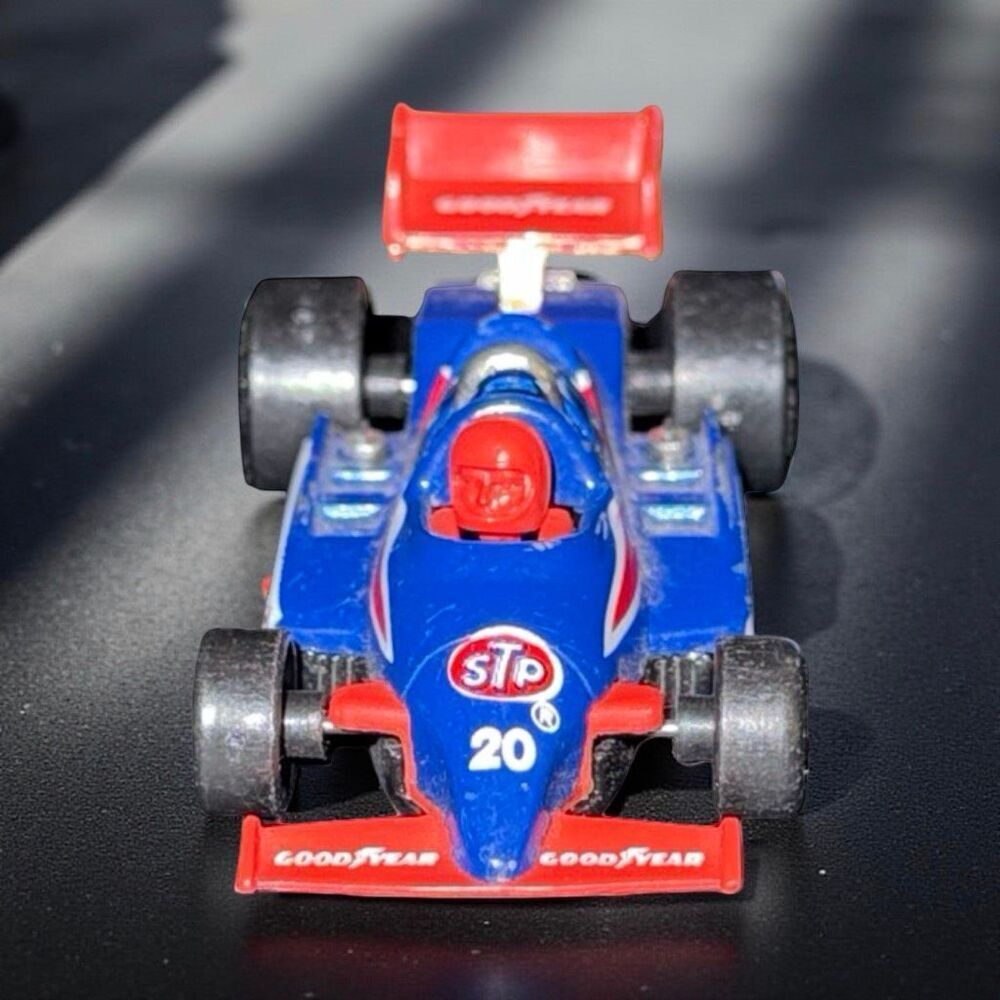 1984 Matchbox Blue #20 Die-cast F1 Racer Goodyear Bosch STP Indy Race Car